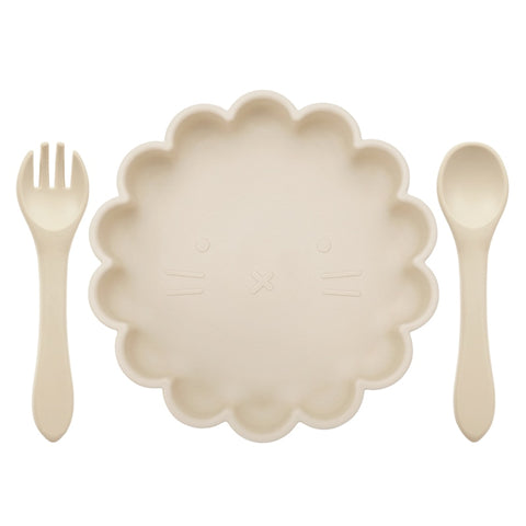 3pcs Baby Fork Plate Spoon