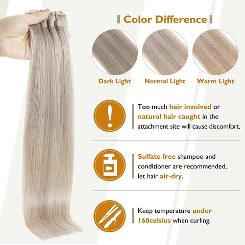 New Full Shine 50 Grams Clip in Hair Extensions