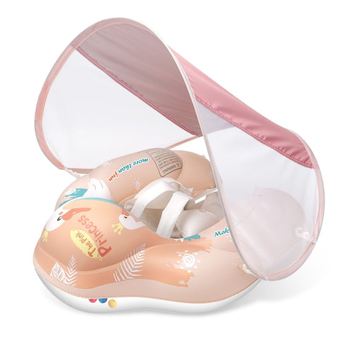 Baby Float With Canopy Swimming Ring