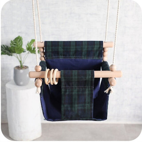 Baby Swing Hanging Wood Chair