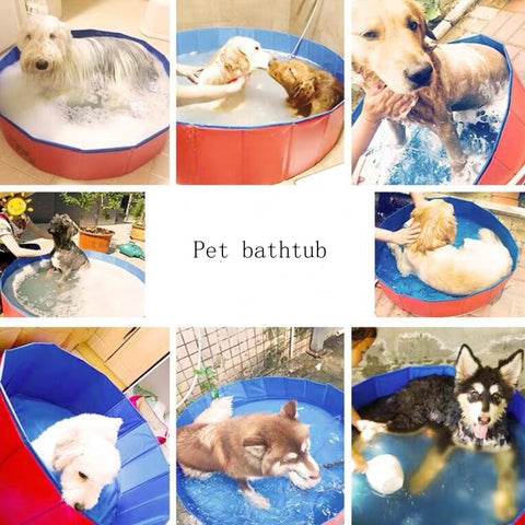 Foldable paddling pool PVC Pet Bathtub