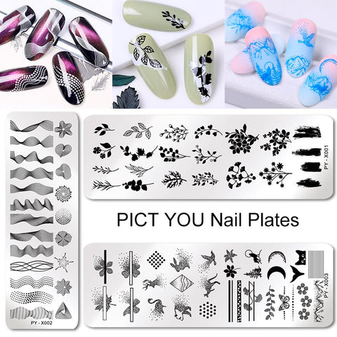 New Flower Geometry Nail Stamping Plates