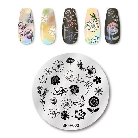 1PC Striped Line Stamping Plates