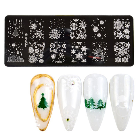 3 Sizes Flower Geometry Nail Stamping Plates