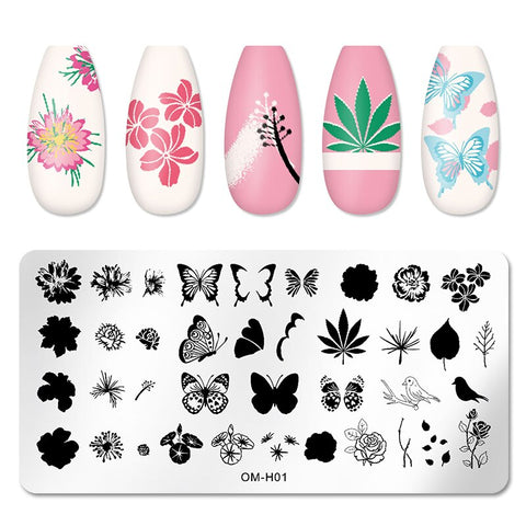 New Nail Art Templates Stamping Plate