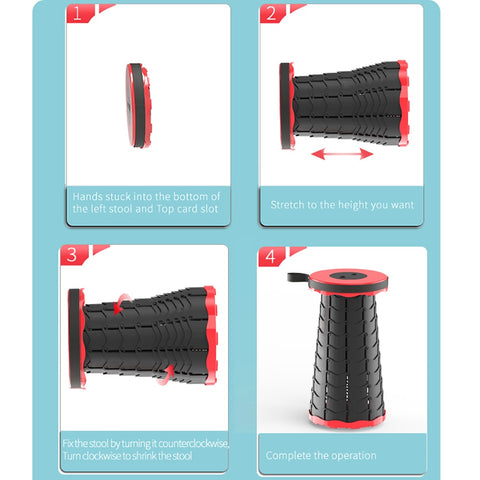 Outdoor Furniture Retractable Stool