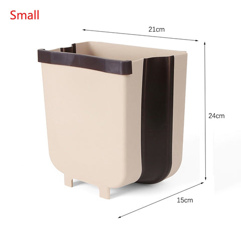 Kitchen 9L Wall Mounted Folding Waste Bin