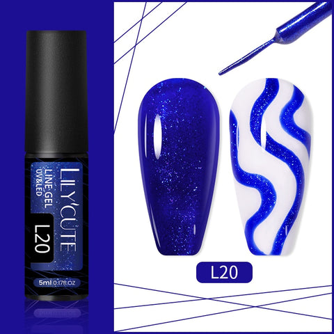 5ml Metallic Painting Liner Gel Polish