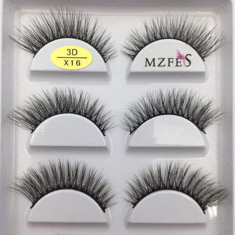 New Natural 3D Mink False Eyelashes