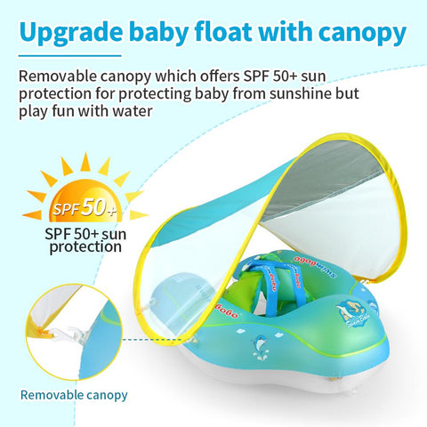 Baby Float With Canopy Swimming Ring