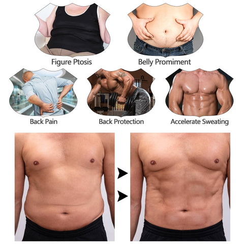 Men Waist Trainer Fitness Slimming Belt