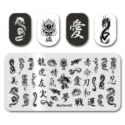 New Nail Plates Stamp King Manicure Set