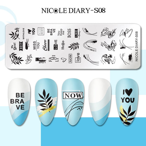 Nails Leaf Flower Manicure Decor