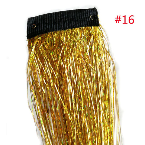 Rainbow Shiny Sparkle Hair Tinsel Kit