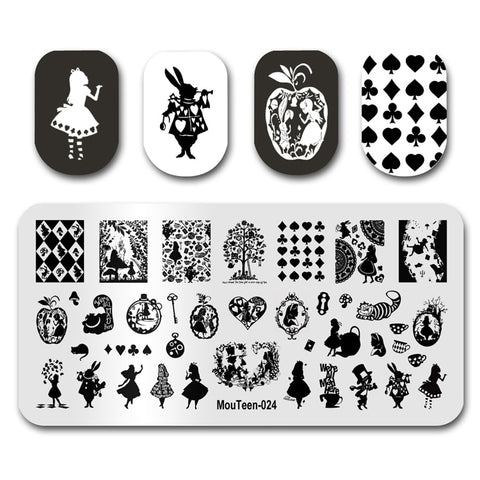 New Nail Plates Stamp King Manicure Set