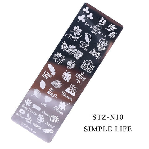 12Designs Retro Flower Butterfly Nail Art