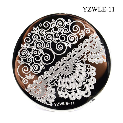 3 Sizes Flower Geometry Nail Stamping Plates