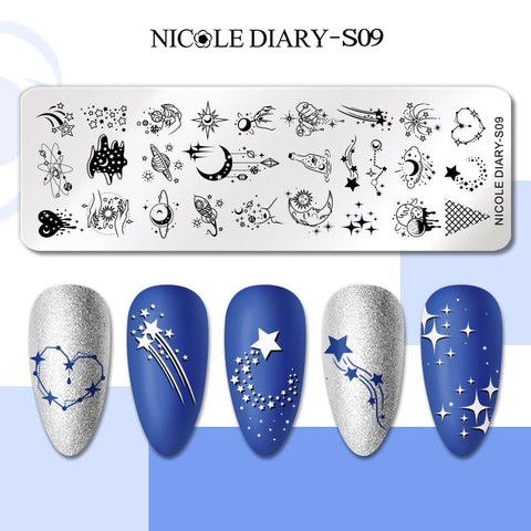 New Flower Leaves Nail Stamping Plates
