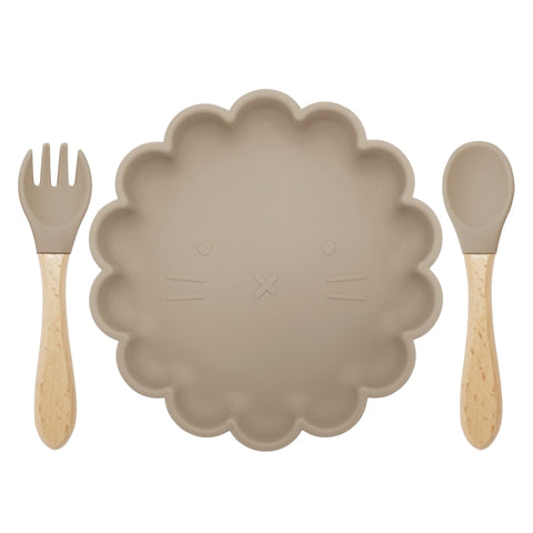 3pcs Baby Fork Plate Spoon