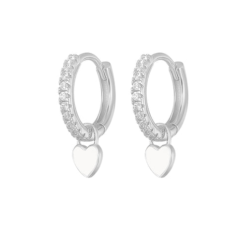 New Aide Silver Color Hoop Earrings