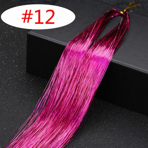 Rainbow Shiny Sparkle Hair Tinsel Kit