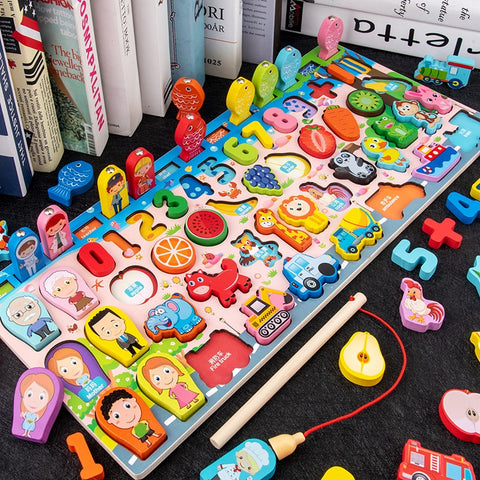 Kids Montessori Educational Wooden Math Toys