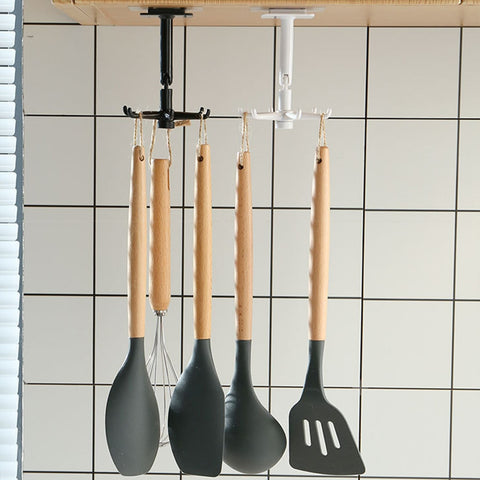 360° Rotating Kitchen Hook Organizer