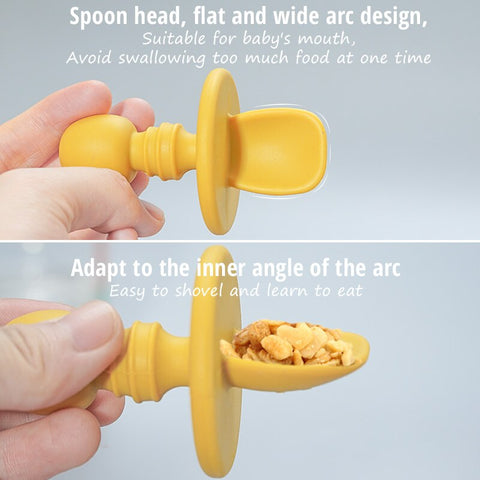 Baby Mini Silicone Fork Spoon