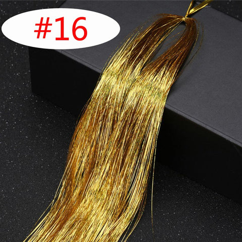 Rainbow Shiny Sparkle Hair Tinsel Kit