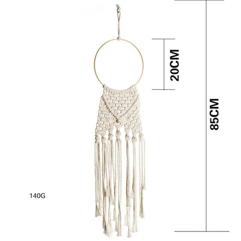 Nordic Star Moon Macrame