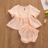 Newborn Baby Girls Cotton Linen Clothes