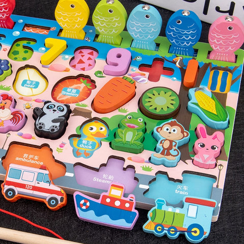 Kids Montessori Educational Wooden Math Toys
