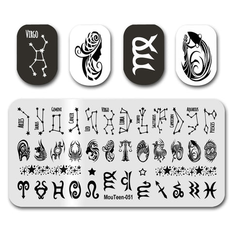 New Nail Plates Stamp King Manicure Set
