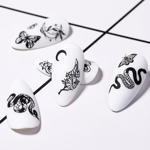 New Snake Leopard Nail Stamping Plates