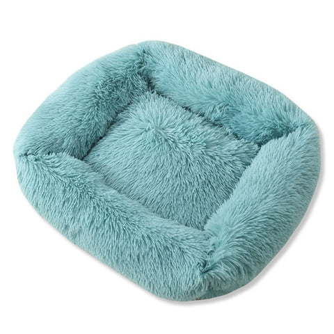 Long Plush Square Dog Beds