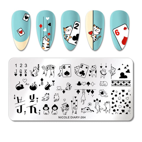 New Snake Leopard Nail Stamping Plates