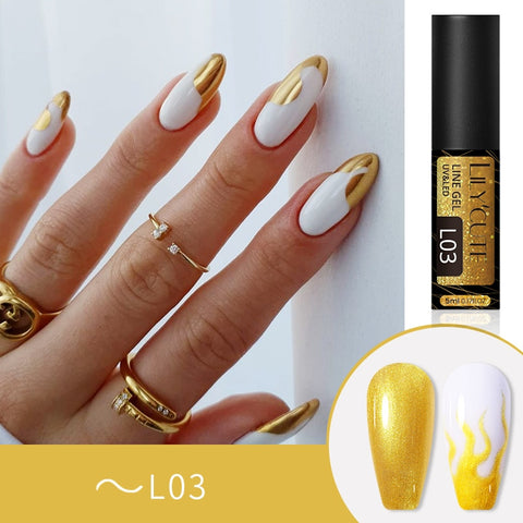 5ml Metallic Painting Liner Gel Polish