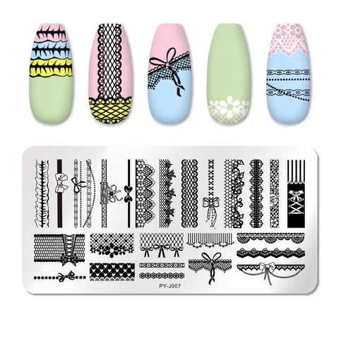 12*6cm Nail Art Templates Stamping Plate