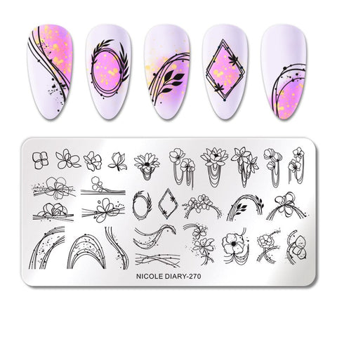 New Snake Leopard Nail Stamping Plates