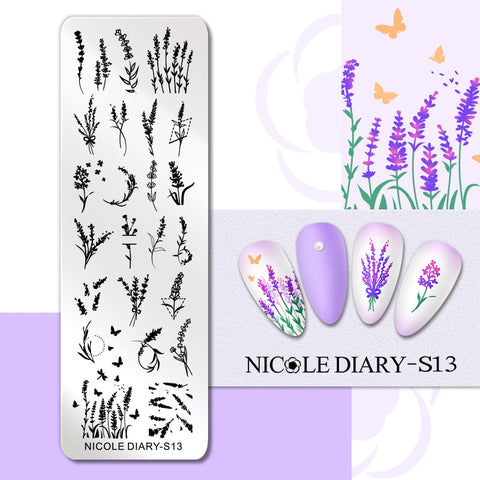 New Space Planet Moon Star Nail Stamping Plates