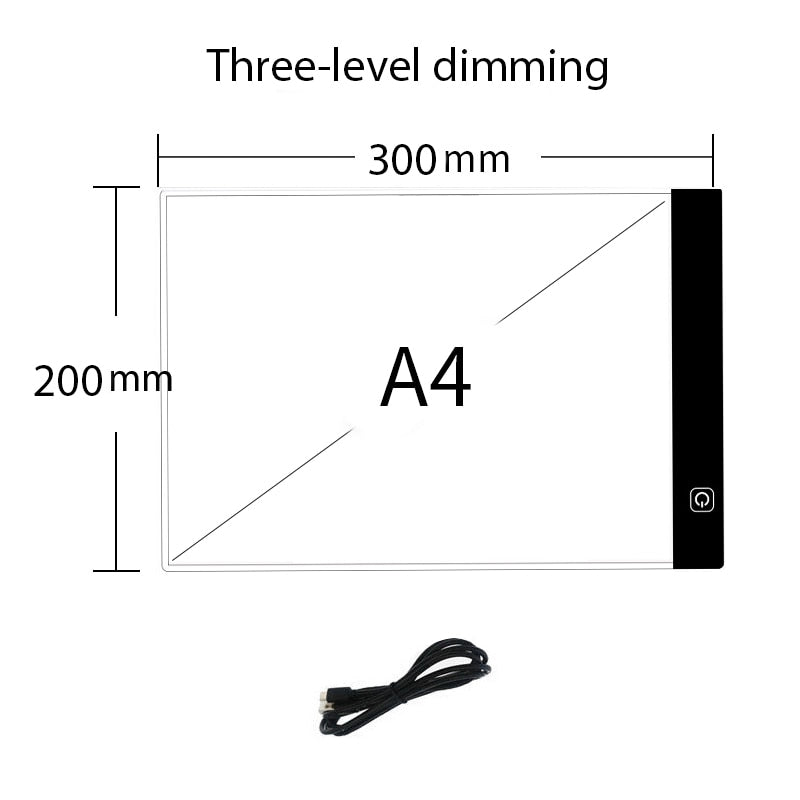 A4 Level Dimmable Led Drawing Copy Pad