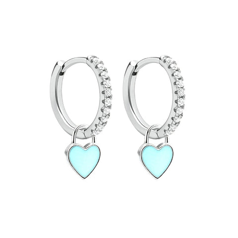 New Aide Silver Color Hoop Earrings