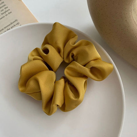 Women Silk Scrunchie Elastic Multicolor Hair Band