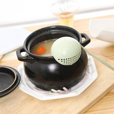 2 in 1 Long Handle Soup Spoon