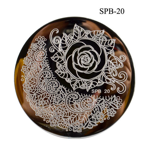 3 Sizes Flower Geometry Nail Stamping Plates
