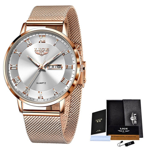 Women Stainless Steel Mesh Watches