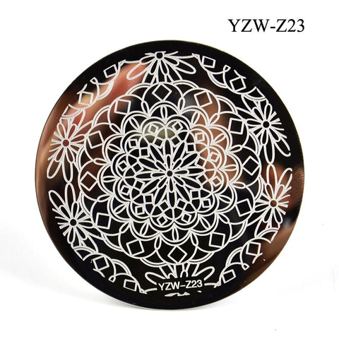 3 Sizes Flower Geometry Nail Stamping Plates