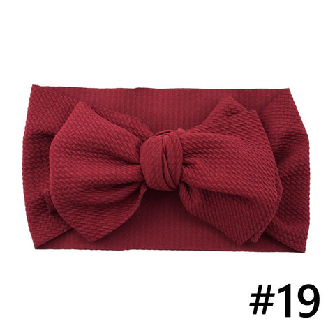 Baby Girls Big Bow Tie Hair Band