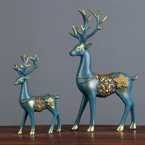 Deer Statue Reindeer Figurines