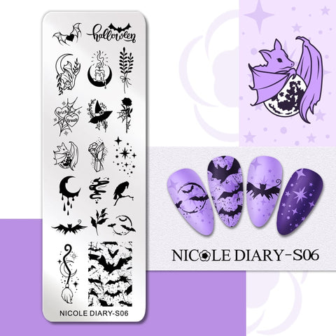 New Marble Abstract Geometry Nail Stamping Plates